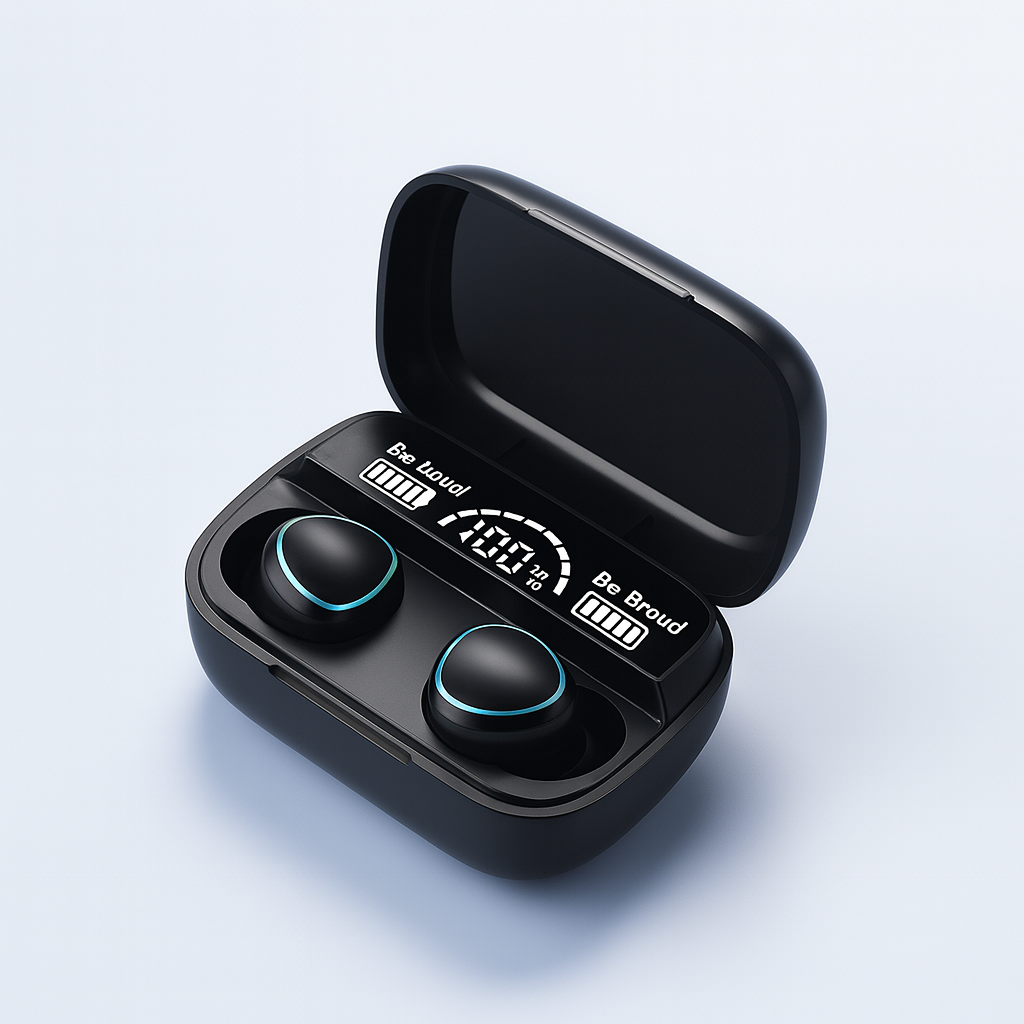 M10 Pro TWS Wireless Earbuds Touch Control Bluetooth Headphones